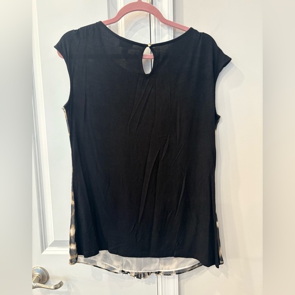 Worthington Leopard Print Sleeveless Blouse - Picture 4 of 4